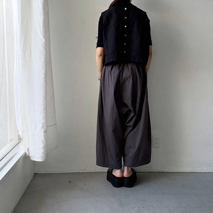 jujudhau  デッドストックコットンワイドパンツ　グレー