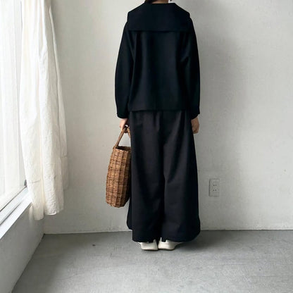 cion  ウール混セーラープルオーバー