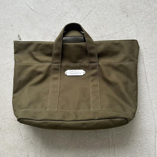R&D.M.Co  トートバッグ(ファスナー付) カーキ