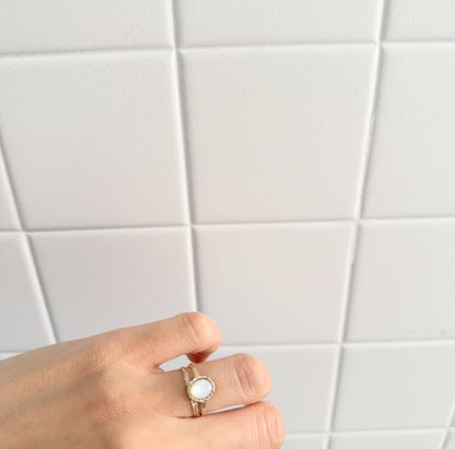 Toile Bijoux オーバルシェルリング