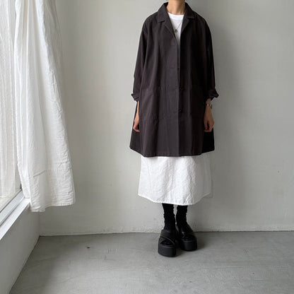 atelier d'antan Godardコットンコート　ダークグレー