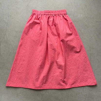 atelier naruse  ダウンプルーフコットンカットインポケットスカート　ローズピンク