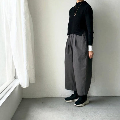 Linenya  タックワイドパンツ