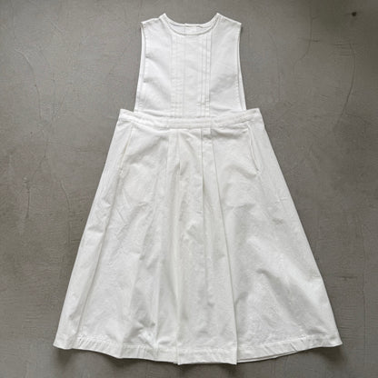 atelier d'antan ×blanc  kobell コットンエプロンドレス　ホワイト