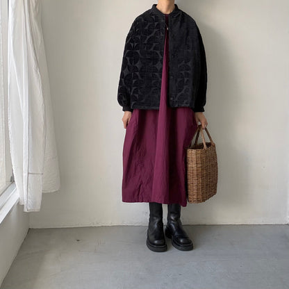 kijinokanosei  バックタックブルゾン