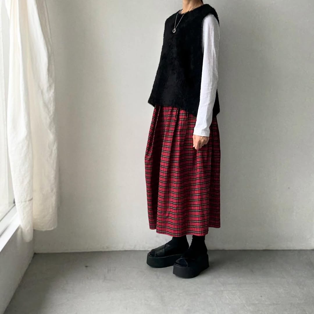 cion  アルパカ混モールベスト