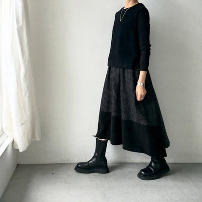 MAGALI  ピンドットツイードヴィンテージスカート