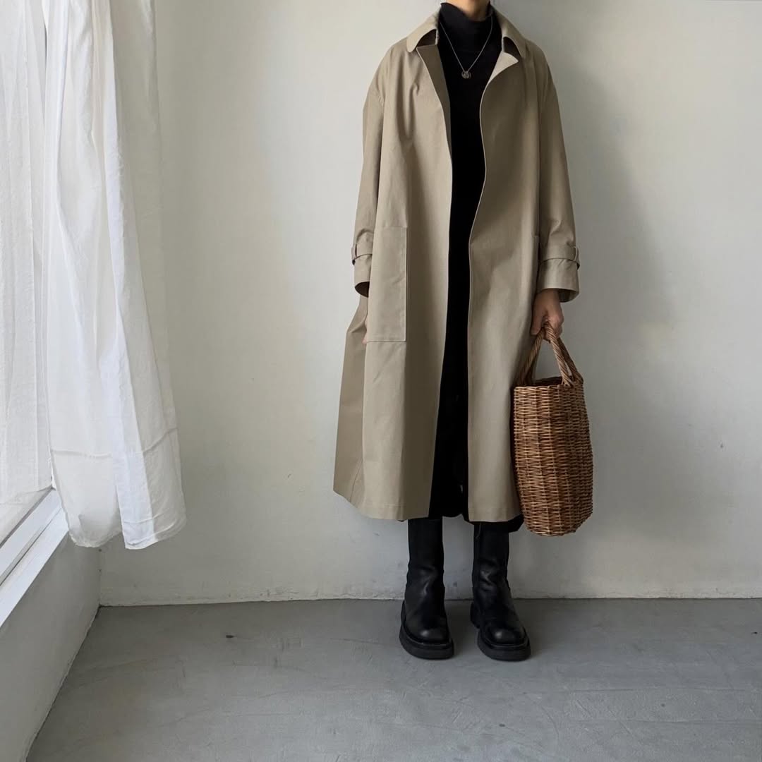 TENNE HANDCRAFTED MODERN　ブリスベンモスビッグサイズトレンチコート