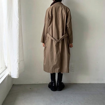 jujudhau  デッドストックコットンワークコート　カーキ
