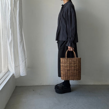 MAGALI  天日干しコットンボウタイブラウス