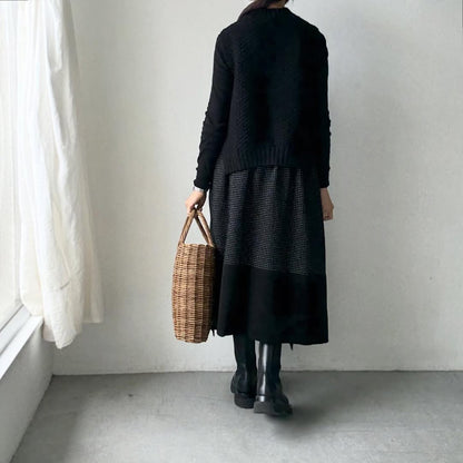 MAGALI  ピンドットツイードヴィンテージスカート