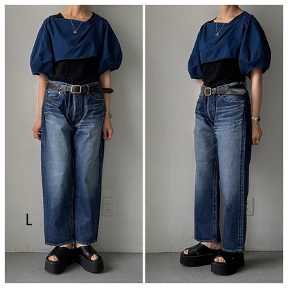 🔵来季分予約受付中🔵R&D.M.Co ストレートデニムパンツ(ヴィンテージライク)