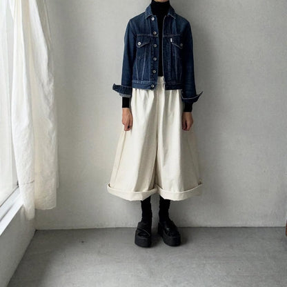 dui jujudhau  ワイドワイドパンツ　チノナチュラル