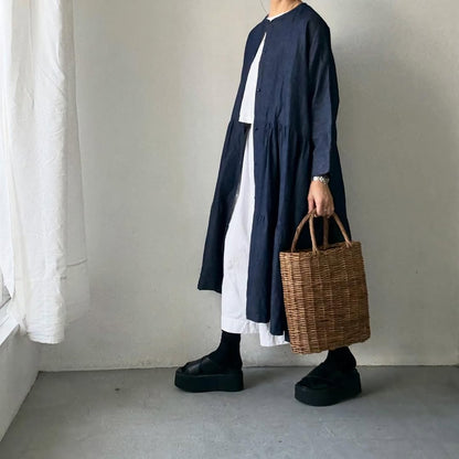 jujudhau デッドストックデニムティアードドレス
