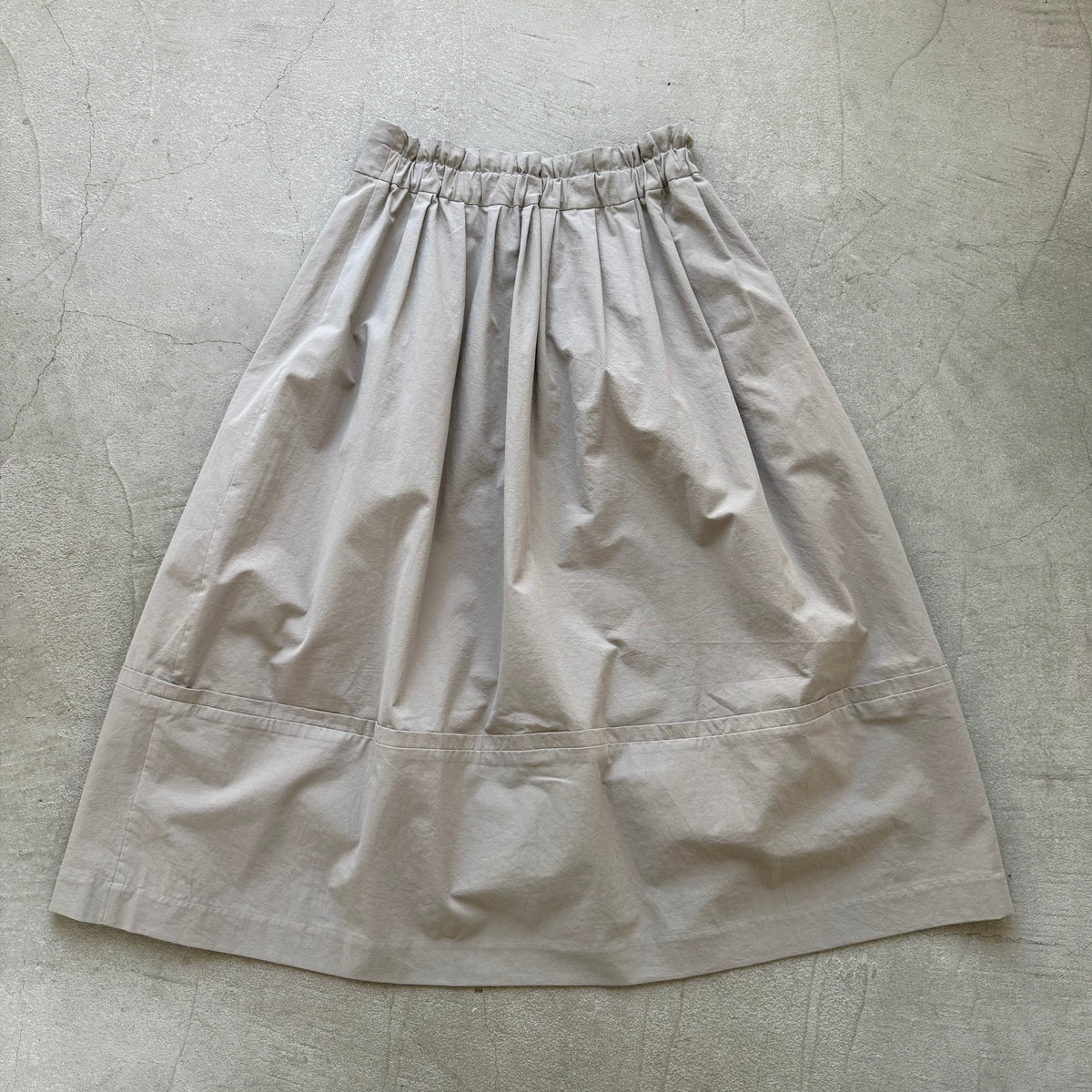 MAGALI オールドコットンラップ風スカート　グレー