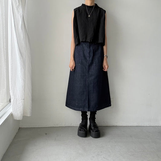 atelier naruse  コットンデニムタイトスカート
