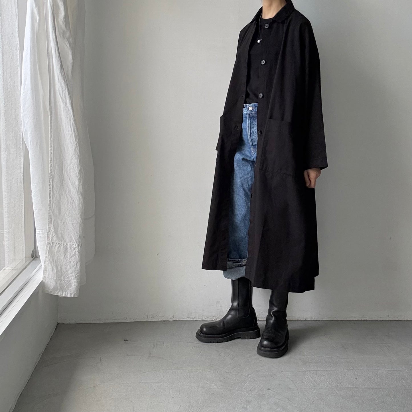 jujudhau デッドストックコットンワークコート