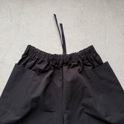 atelier d'antan Perriereコットンワイドパンツ　ブラックsize1