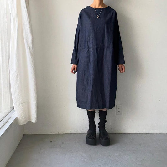 jujudhau デニムイージードレス