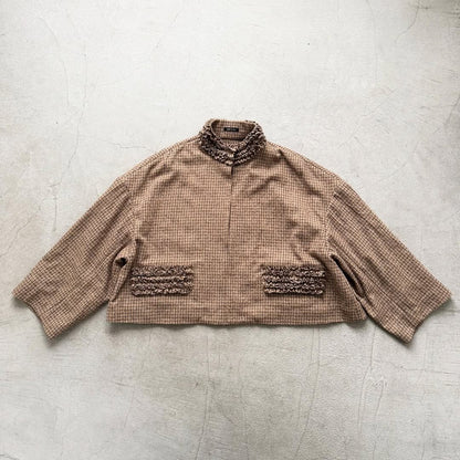 R&D.M.Co  フリルデコレーションジャケット　チェック