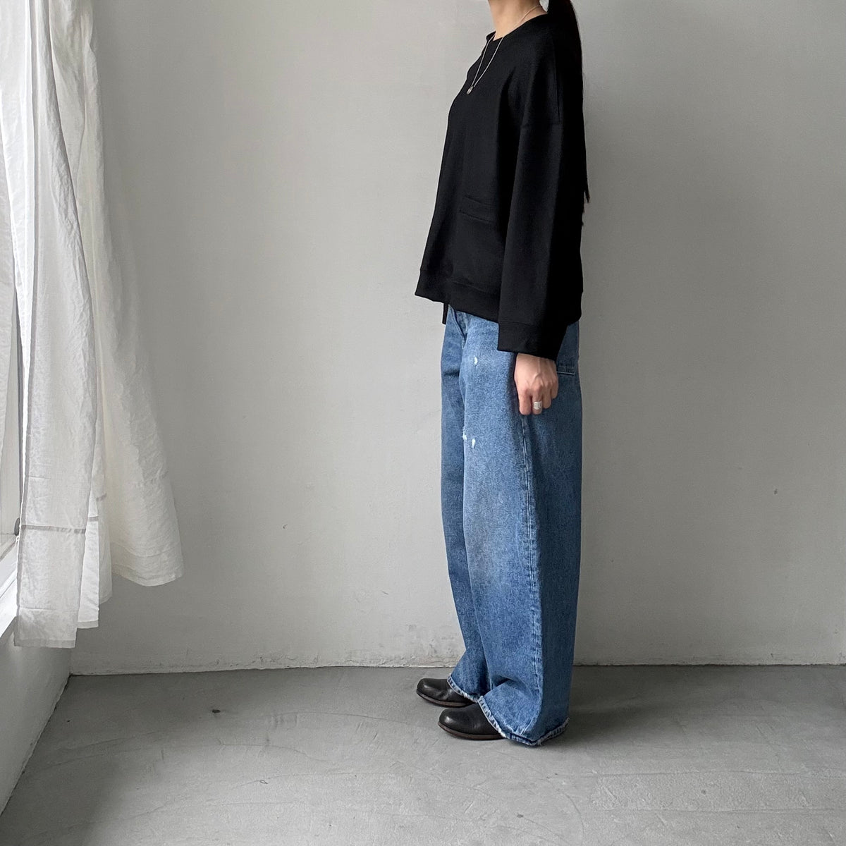 R&D.M.Co  ミドルスムースポケットプルオーバー