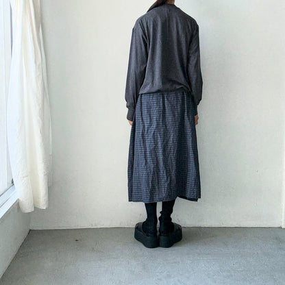 homspun 天竺ハイネックプルオーバー　チャコール