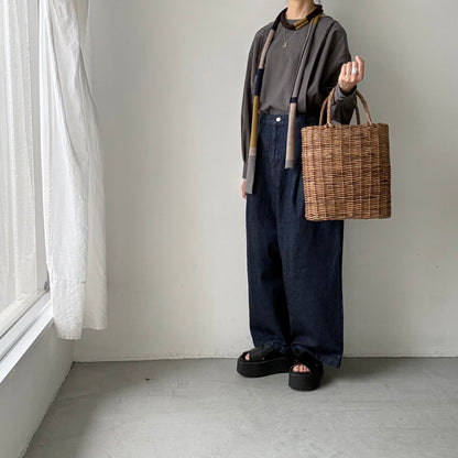 atelier naruse  マルチボーダーニットスカーフ