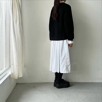 MAGALI クォーターニットフリルプルオーバー