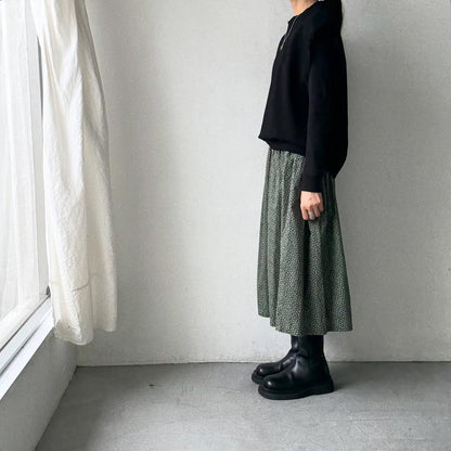 homspun コンパクト裏毛ベスト　ブラック