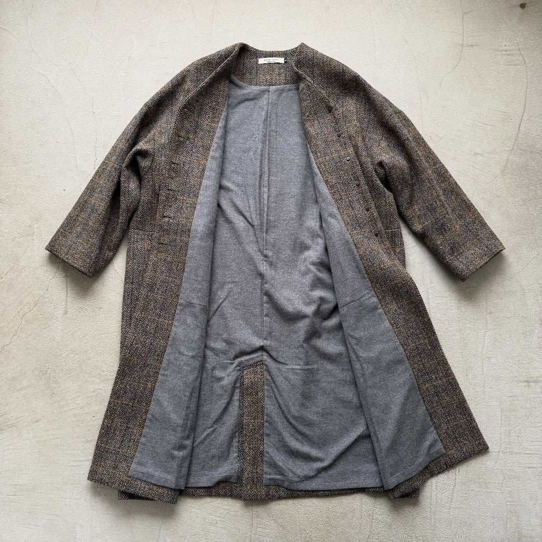 atelier naruse ハリスツイードウールコクーンコート