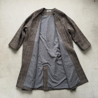 atelier naruse ハリスツイードウールコクーンコート