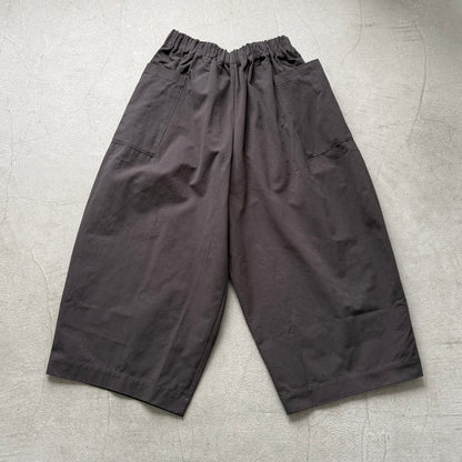 atelier d'antan Perriereコットンワイドパンツ　ダークグレーsize 1