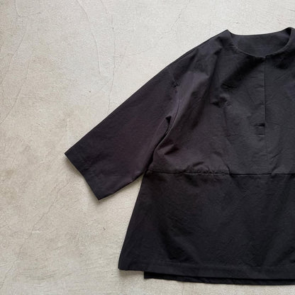 atelier d'antan Bouvetコットンプルオーバー　ブラック