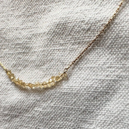 Toile Bijoux ハーキマーダイヤモンドチェーンネックレス