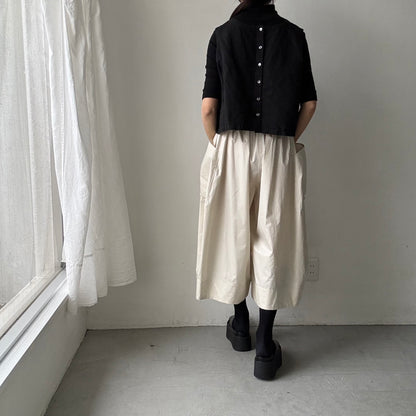 TENNE HANDCRAFTED MODERN ビッグポケットキュロット　ベージュ
