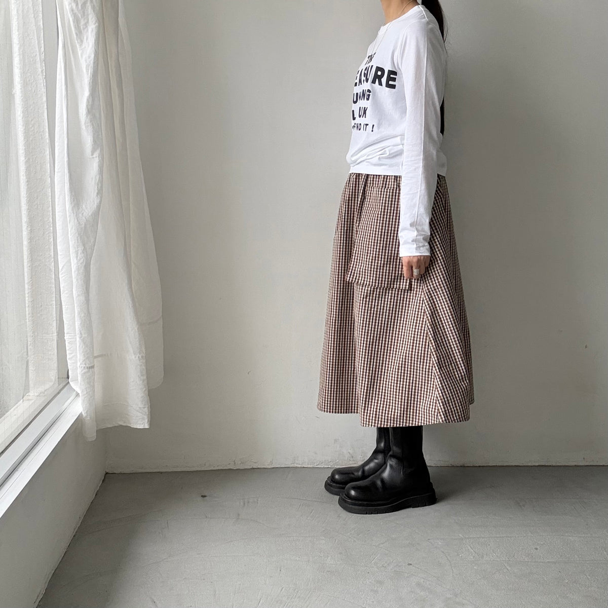 R&D.M.Co トレジャーハンティング長袖Tシャツ　ホワイト