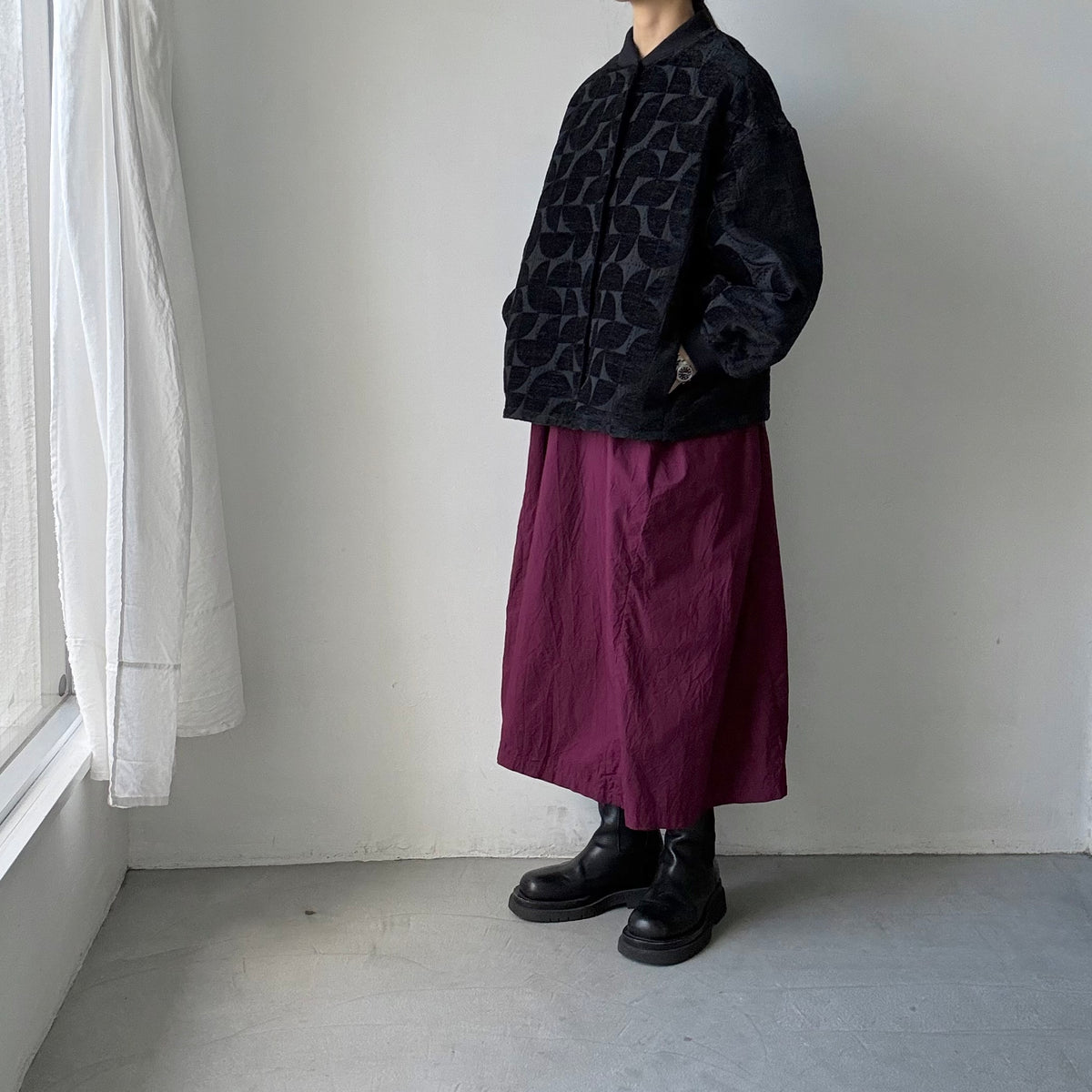 kijinokanosei  バックタックブルゾン