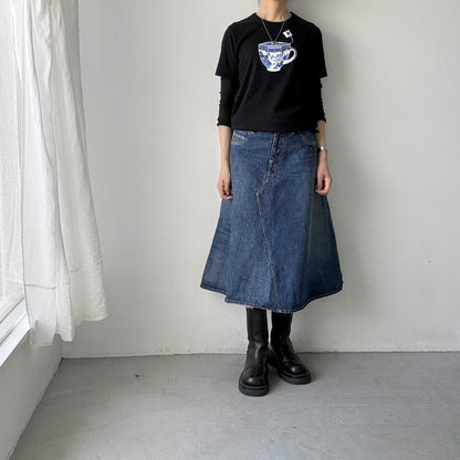 R&D.M.Co   BLUE WILLOWミルクティーTシャツ