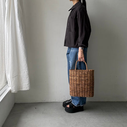 atelier d'antan Kantor コットンジャケット　ダークグレー