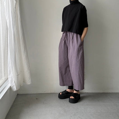 atelier d'antan Reymontコットンリネンバギーパンツ