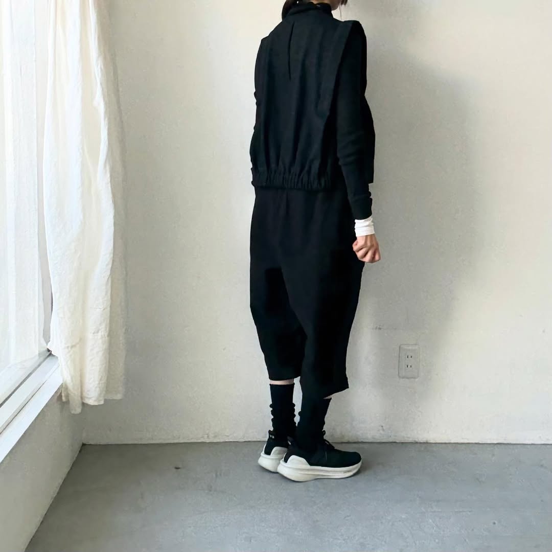 homspun オーガニックコットン起毛8分丈パンツ