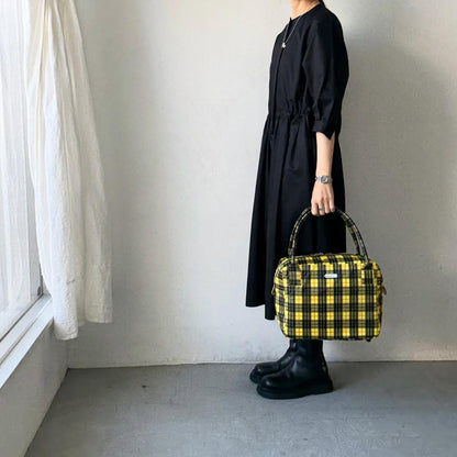 R&D.M.Co タータンチェックグロッサリーボストンバッグ　ルイス