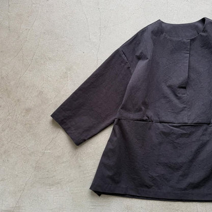 atelier d'antan Bouvetコットンプルオーバー　  ダークグレー