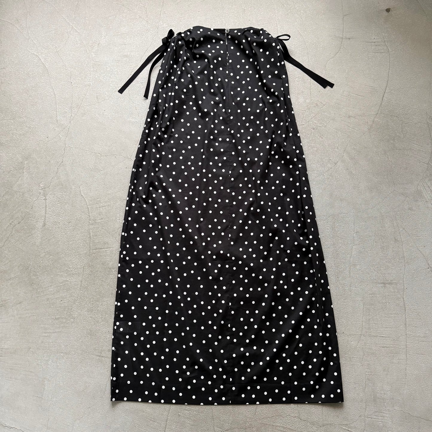 cion  コットン水玉ショルダーリボンワンピース