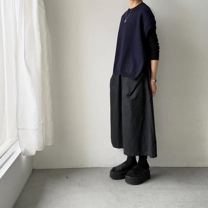 homspun  コットンコードベスト　ネイビー