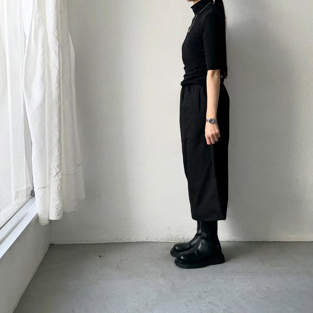 ゴーシュ  オーガニックダックコットンアシンメトリースカート　