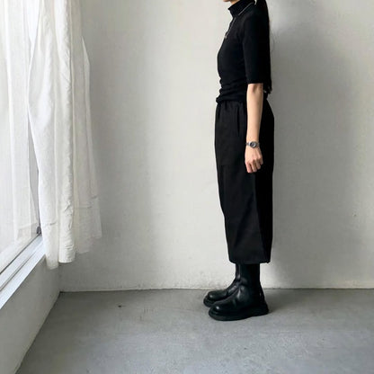 ゴーシュ  オーガニックダックコットンアシンメトリースカート　