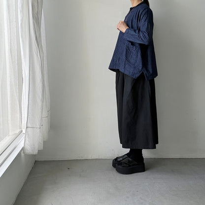 jujudhau デッドストックデニムダブルボタンシャツ
