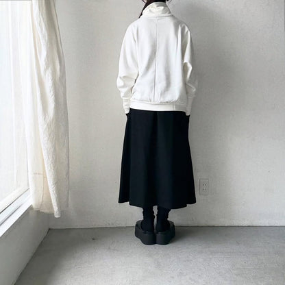 Linenya  コットンハイネックプルオーバー　ホワイト