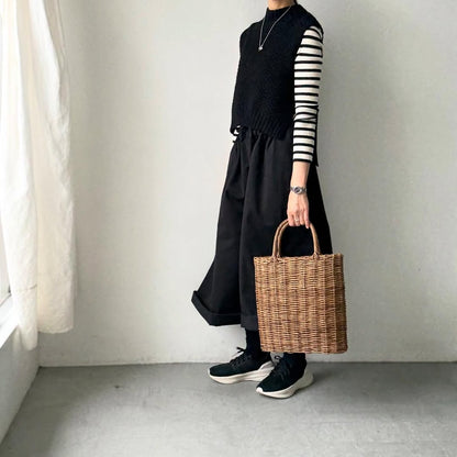 dui jujudhau  ワイドワイドパンツ　チノブラック